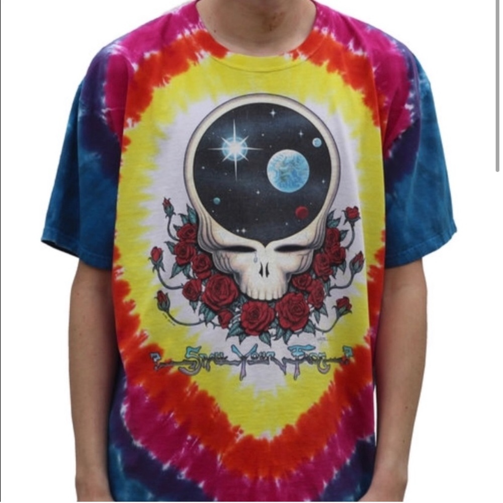 Vintage 1992 Grateful Dead Tour Tee Tie Dye Large